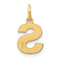 14ky Letter S Initial Pendant-XNA1337Y/S