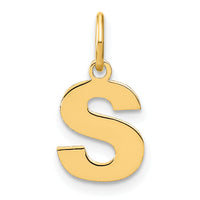 14ky Letter S Initial Pendant-XNA1337Y/S
