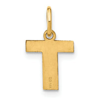 14ky Letter T Initial Pendant-XNA1337Y/T