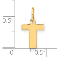 14ky Letter T Initial Pendant-XNA1337Y/T