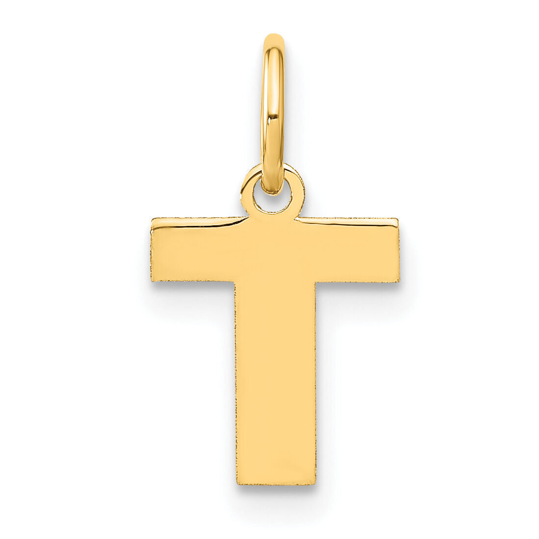 14ky Letter T Initial Pendant-XNA1337Y/T