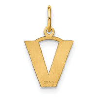 14ky Letter V Initial Pendant-XNA1337Y/V