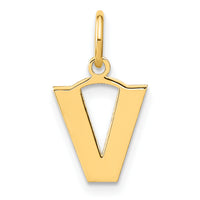 14ky Letter V Initial Pendant-XNA1337Y/V