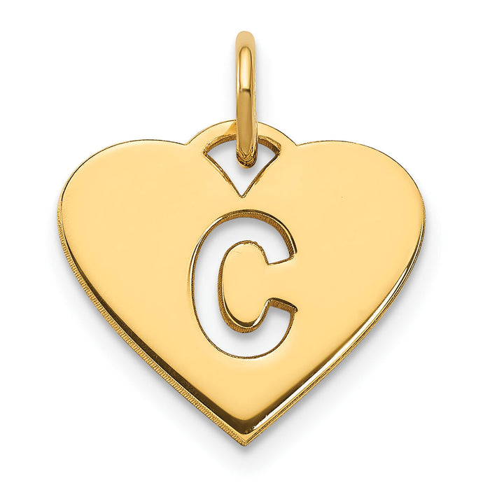14ky Initial Letter C Initial Charm-XNA1338Y/C