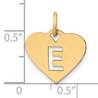 14ky Initial Letter E Initial Charm-XNA1338Y/E