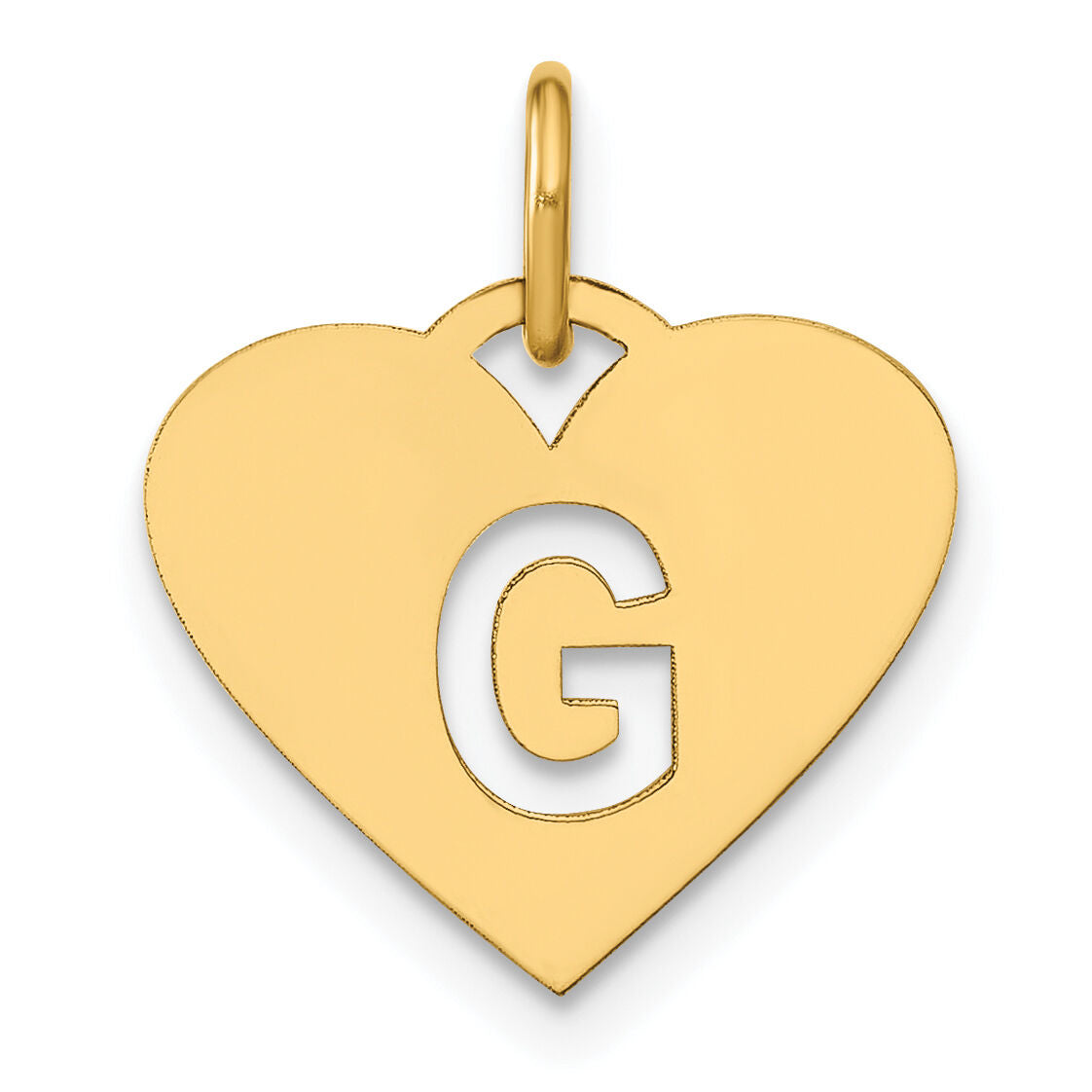 14ky Initial Letter G Initial Charm-XNA1338Y/G