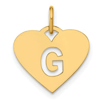 14ky Initial Letter G Initial Charm-XNA1338Y/G