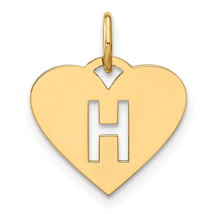 14ky Initial Letter H Initial Charm-XNA1338Y/H
