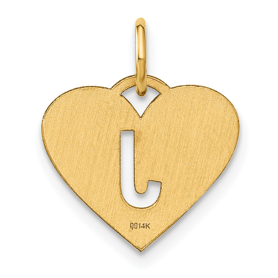 14ky Initial Letter J Initial Charm-XNA1338Y/J