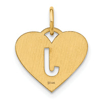14ky Initial Letter J Initial Charm-XNA1338Y/J