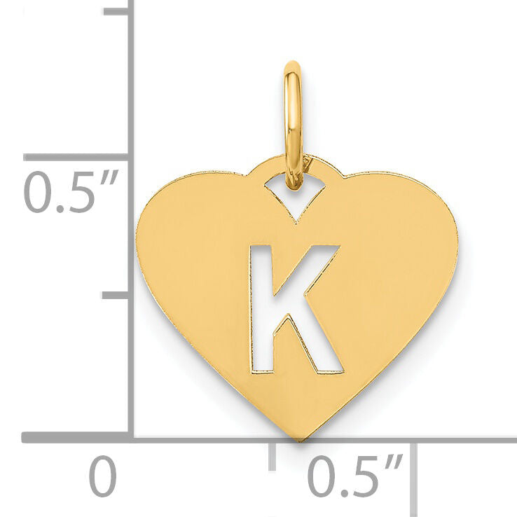 14ky Initial Letter K Initial Charm-XNA1338Y/K