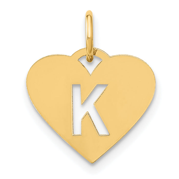 14ky Initial Letter K Initial Charm-XNA1338Y/K