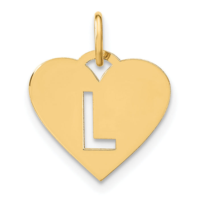 14ky Initial Letter L Initial Charm-XNA1338Y/L