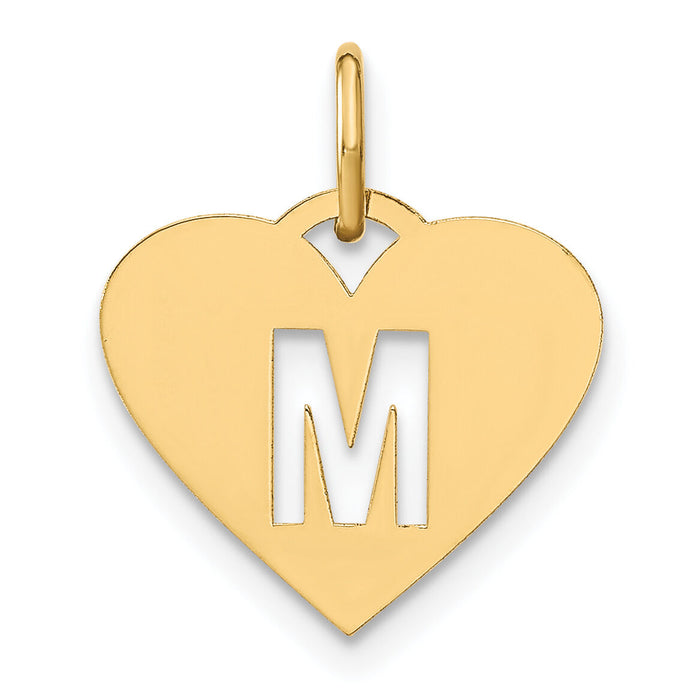 14ky Initial Letter M Initial Charm-XNA1338Y/M