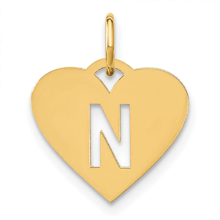 14ky Initial Letter N Initial Charm-XNA1338Y/N