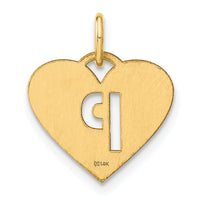 14ky Initial Letter P Initial Charm-XNA1338Y/P
