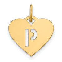14ky Initial Letter P Initial Charm-XNA1338Y/P