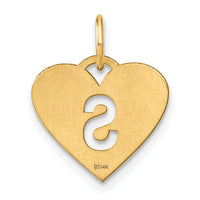 14ky Initial Letter S Initial Charm-XNA1338Y/S