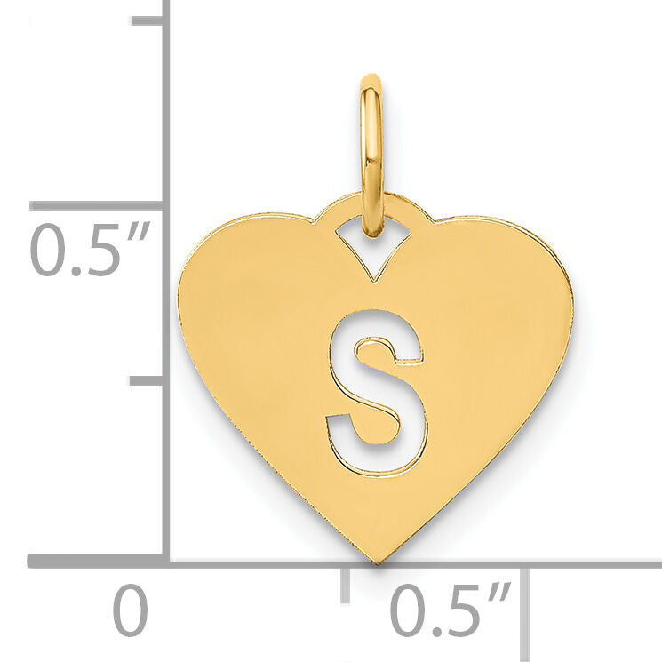 14ky Initial Letter S Initial Charm-XNA1338Y/S