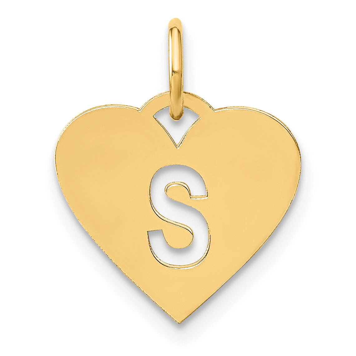 14ky Initial Letter S Initial Charm-XNA1338Y/S