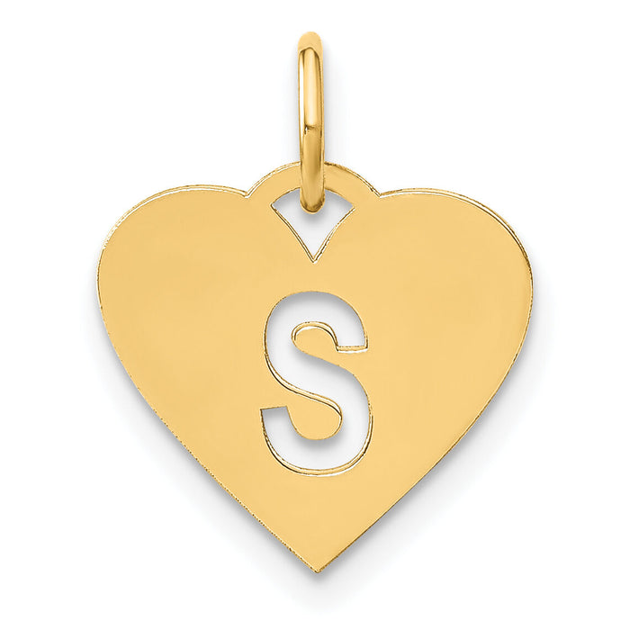14ky Initial Letter S Initial Charm-XNA1338Y/S
