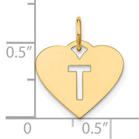 14ky Initial Letter T Initial Charm-XNA1338Y/T