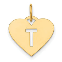14ky Initial Letter T Initial Charm-XNA1338Y/T