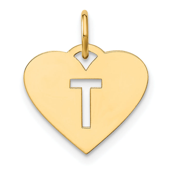 14ky Initial Letter T Initial Charm-XNA1338Y/T