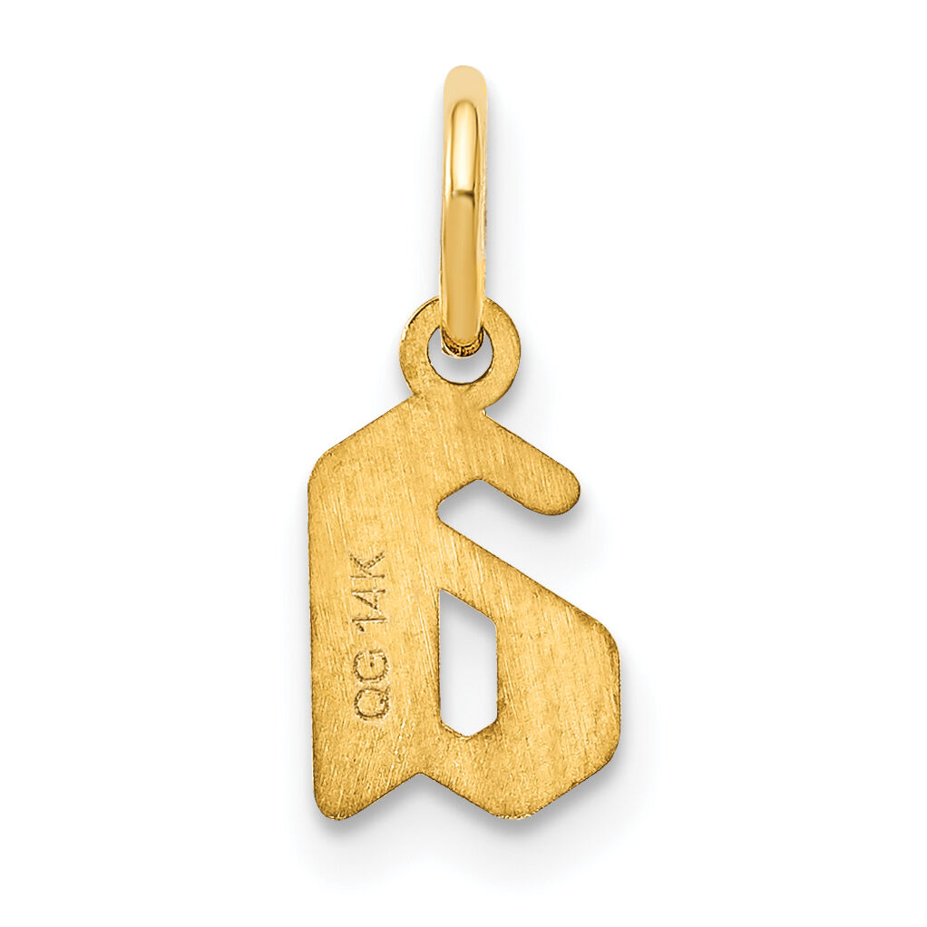 14KY Lower case Letter A Initial Pendant-XNA1383Y/A
