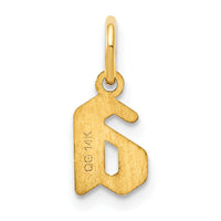 14KY Lower case Letter A Initial Pendant-XNA1383Y/A