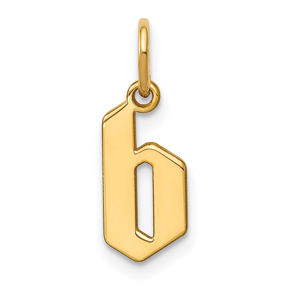 14KY Lower case Letter B Initial Pendant-XNA1383Y/B