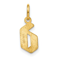 14KY Lower case Letter D Initial Pendant-XNA1383Y/D