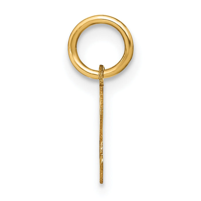 14ky Lowercase Letter E Initial Pendant-XNA1383Y/E