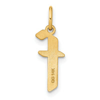 14ky Lowercase Letter F Initial Pendant-XNA1383Y/F