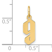 14ky Lowercase Letter G Initial Pendant-XNA1383Y/G