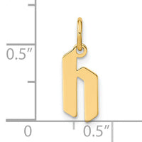 14ky Lowercase Letter H Initial Pendant-XNA1383Y/H