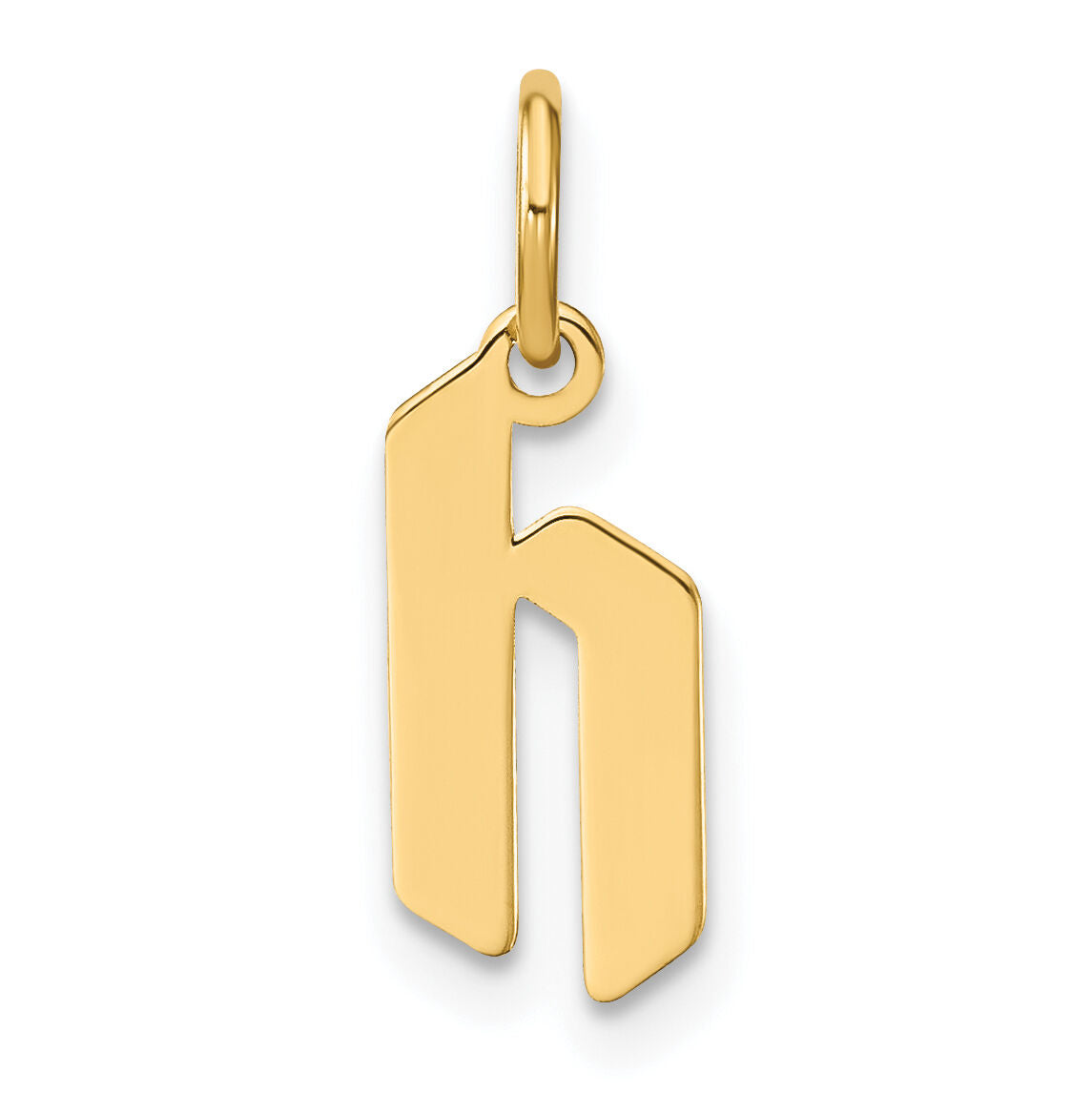14ky Lowercase Letter H Initial Pendant-XNA1383Y/H