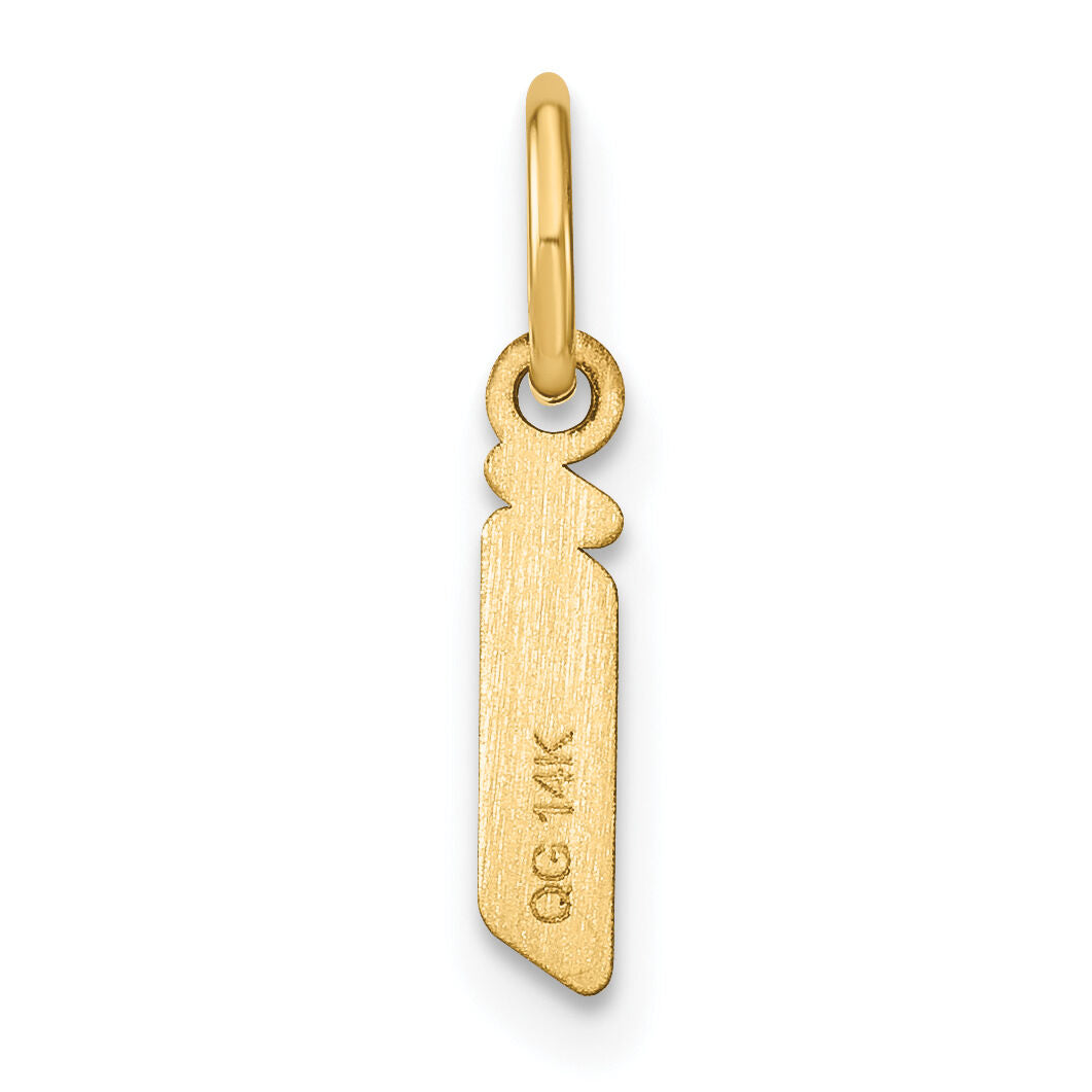14ky Lowercase Letter I Initial Pendant-XNA1383Y/I