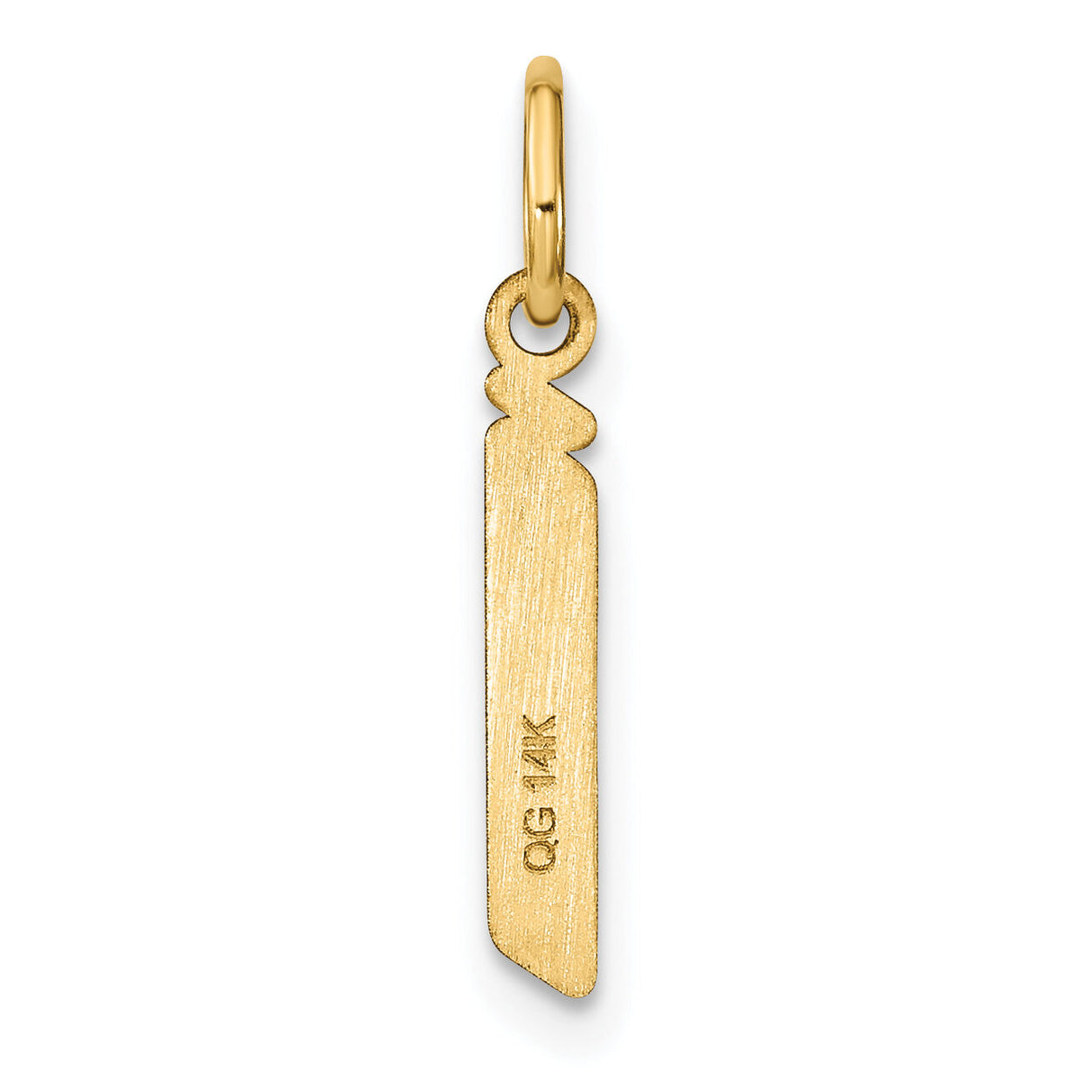 14ky Lowercase Letter J Initial Pendant-XNA1383Y/J