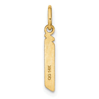 14ky Lowercase Letter J Initial Pendant-XNA1383Y/J