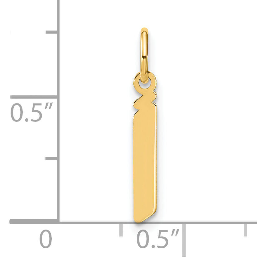 14ky Lowercase Letter J Initial Pendant-XNA1383Y/J