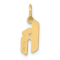 14ky Lowercase Letter K Initial Pendant-XNA1383Y/K