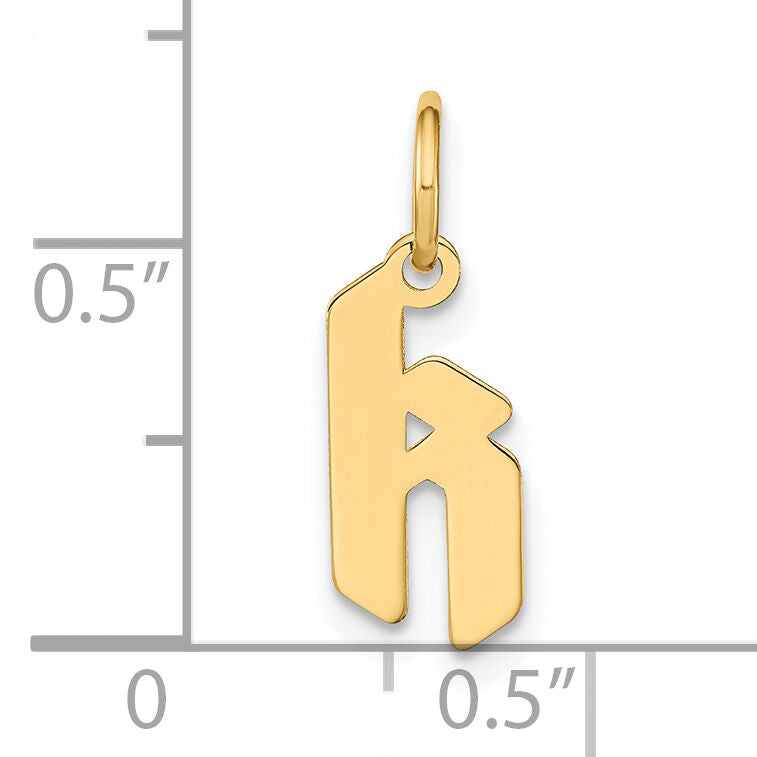 14ky Lowercase Letter K Initial Pendant-XNA1383Y/K