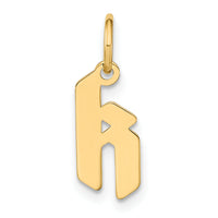 14ky Lowercase Letter K Initial Pendant-XNA1383Y/K