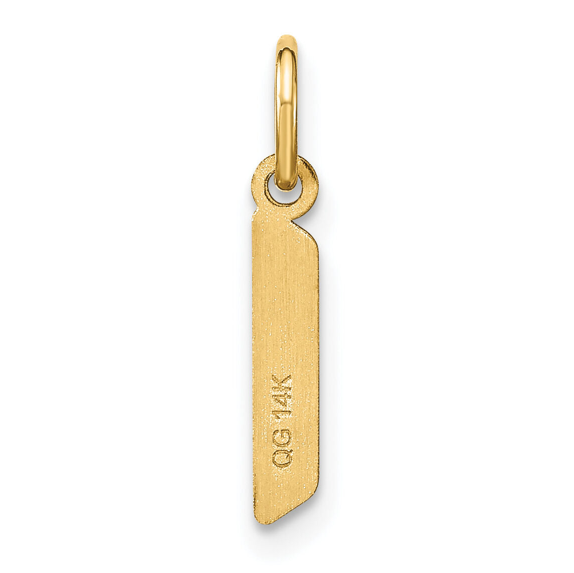 14ky Lowercase Letter L Initial Pendant-XNA1383Y/L