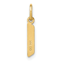 14ky Lowercase Letter L Initial Pendant-XNA1383Y/L
