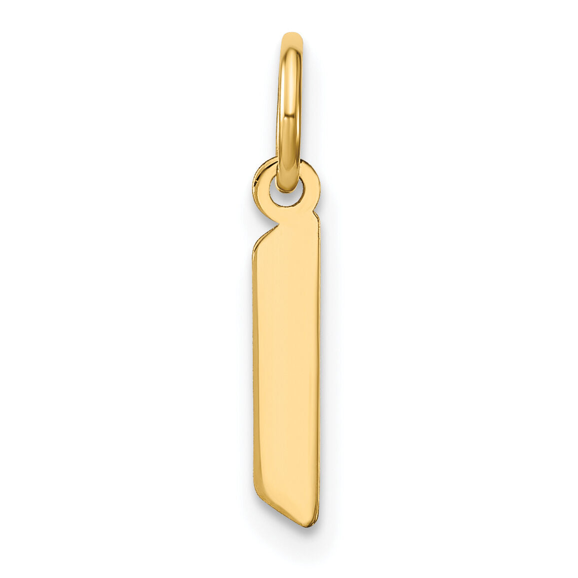 14ky Lowercase Letter L Initial Pendant-XNA1383Y/L