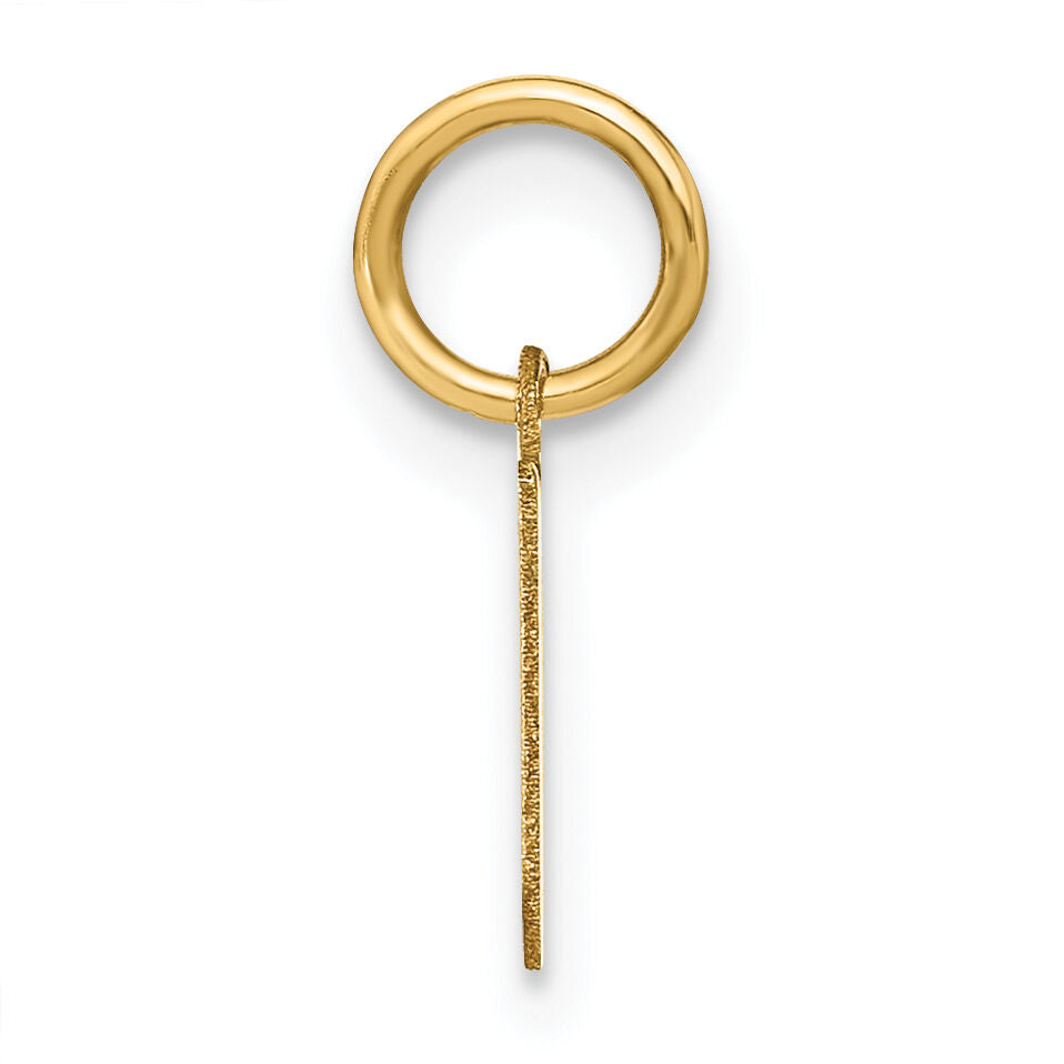 14ky Lowercase Letter N Initial Pendant-XNA1383Y/N