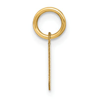 14ky Lowercase Letter N Initial Pendant-XNA1383Y/N