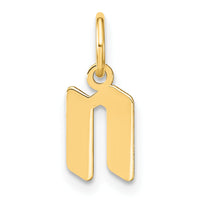14ky Lowercase Letter N Initial Pendant-XNA1383Y/N